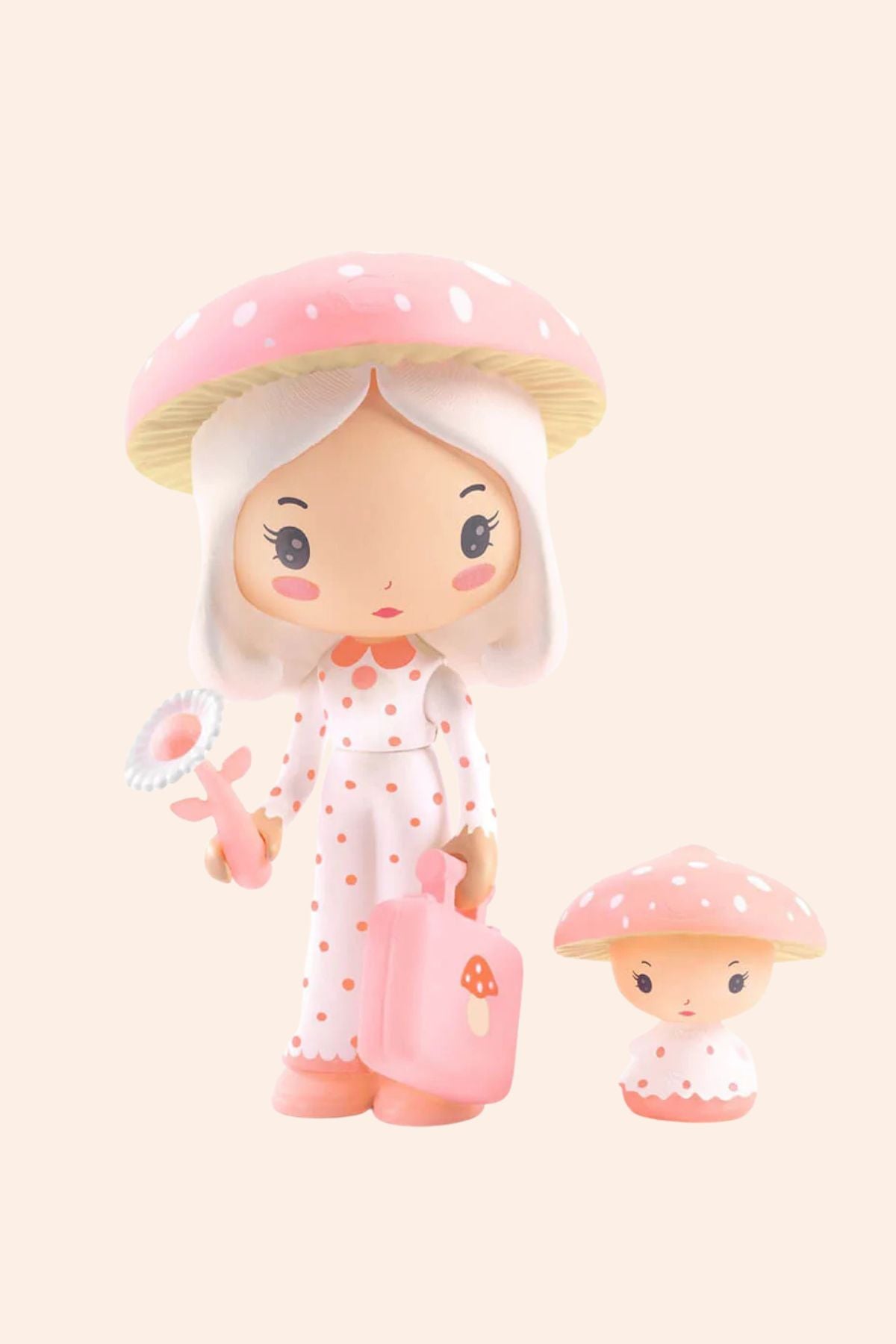 Djeco - Tinyly - Amy & Mushy - Strawberries & Cream - Collectables - Friendship -Fun for all - Dolls - Figurines - Tinylyworld