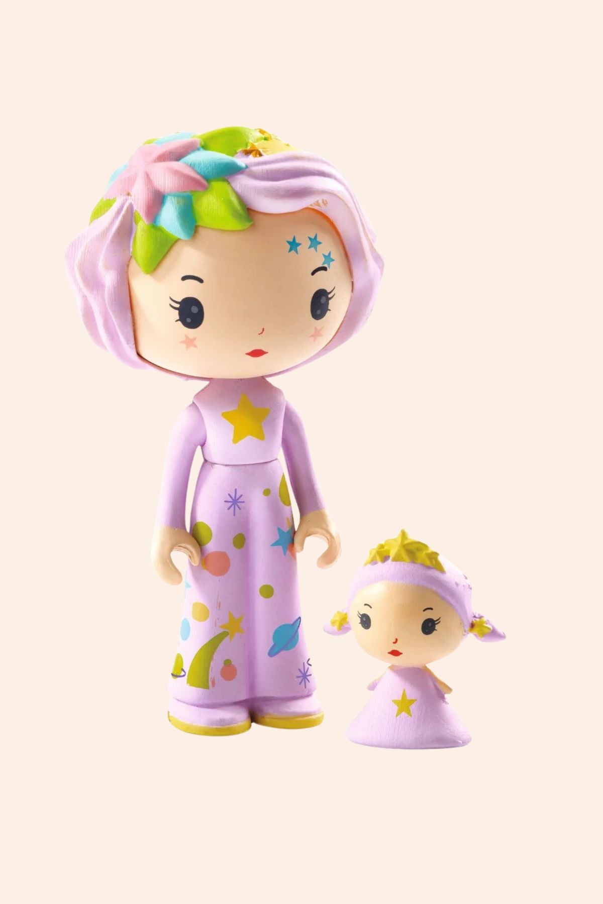 Djeco - Violet Tinyroom - Strawberries & Cream - Ingrid Lewis - Designer
Two figurines with colourful hairstyles and outfits.