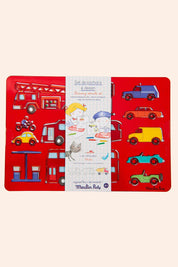 Drawing Stencil Sets - Vehicles - Moulin Roty