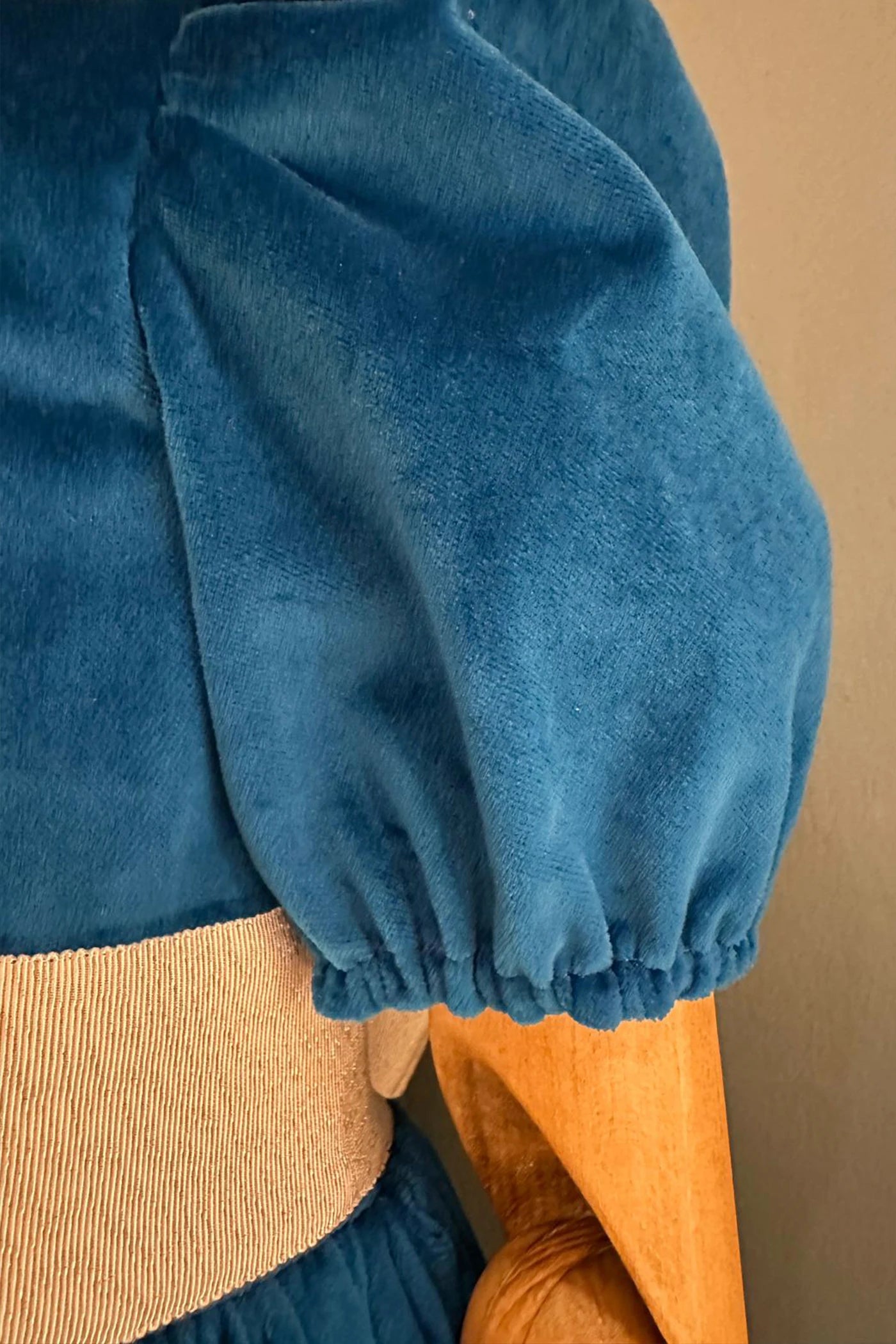 Ginger Queen Dress in Azure Velvet - Designed by Ingrid Lewis - Strawberries and Cream