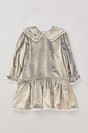 Ginger Blue Gold Velvet - Occasional Party - Designed by Ingrid Lewis - Strawberries & Cream