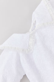Ginger Romper In Broderie White - Designed by Ingrid Lewis - Strawberries & Cream