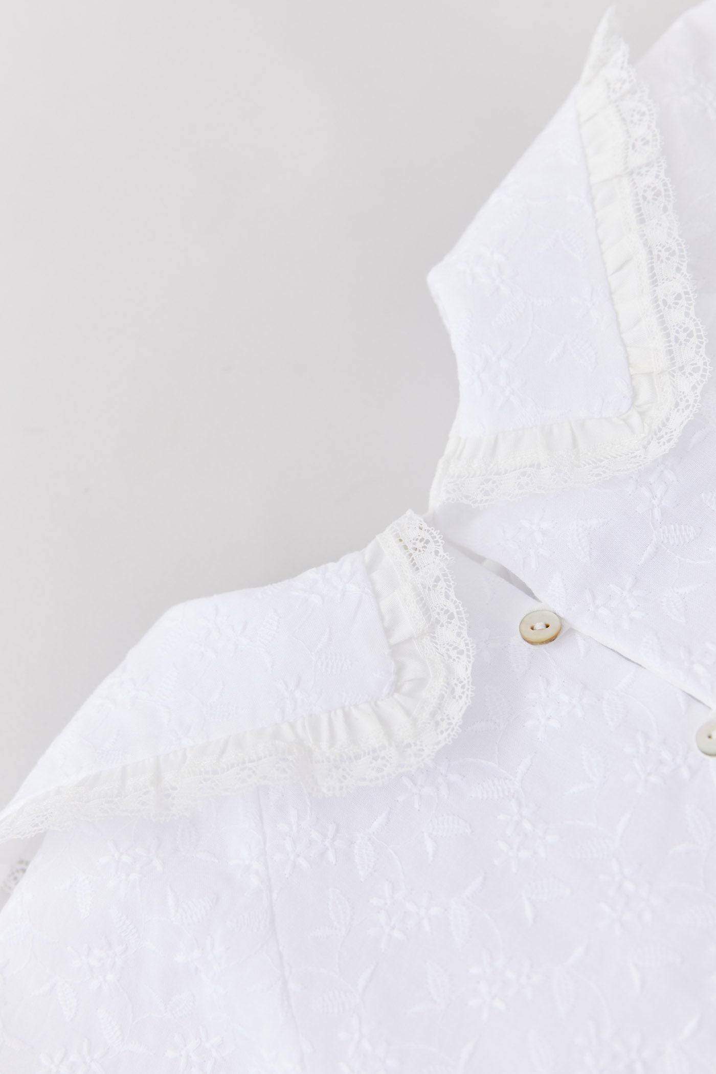 Ginger Romper In Broderie White - Designed by Ingrid Lewis - Strawberries & Cream