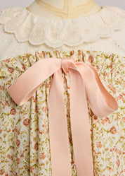 Hamper Dress Beige Tangerine - Designed by Ingrid Lewis - Strawberries & Cream