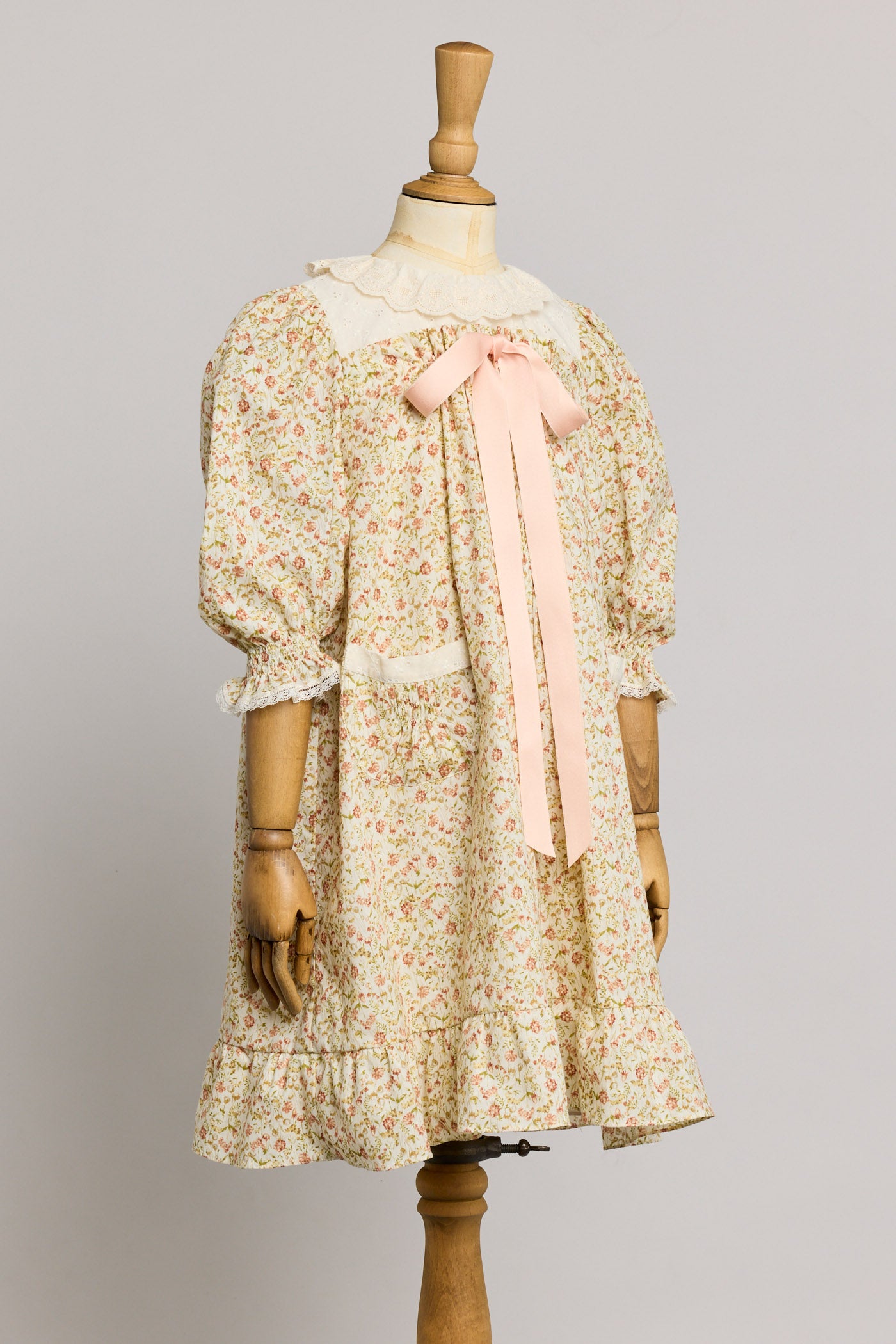 Hamper Dress Beige Tangerine - Designed by Ingrid Lewis - Strawberries & Cream