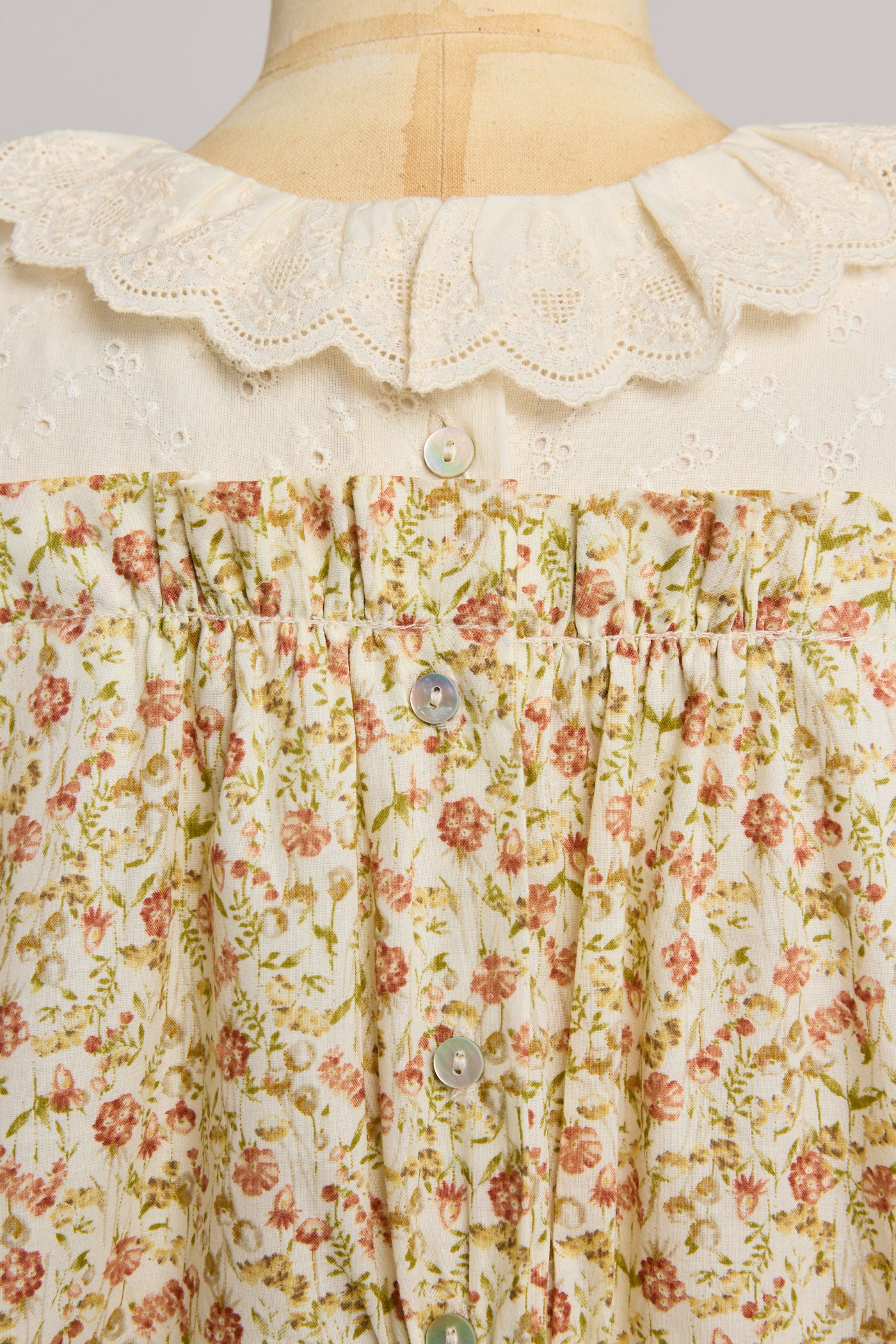 Hamper Dress Beige Tangerine - Designed by Ingrid Lewis - Strawberries & Cream