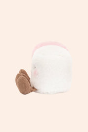 Jellycat -  Amuseables - Pink and White Marshmallow - Strawberries & Cream - Ingrid Lewis - Designer