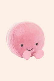 Jellycat - Amuseables Mia Macaron Framboise - Strawberries & Cream - Ingrid Lewis - Designer