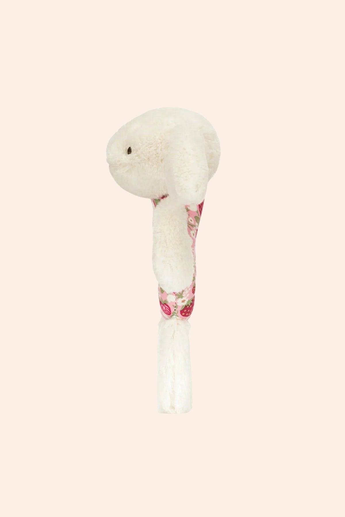 Jellycat -  Blossom Cream Bunny 'Berry' Ring Rattle - Strawberries & Cream - Ingrid Lewis - Designer