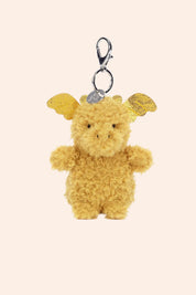 Jellycat - Little Dragon Bag Charm - Strawberries & Cream - Ingrid Lewis - Designer