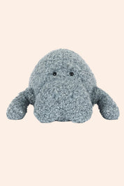 Jellycat - Maffles Manatee - Strawberries & Cream - Ingrid Lewis - Designer
Plush toy with a textured grey surface 