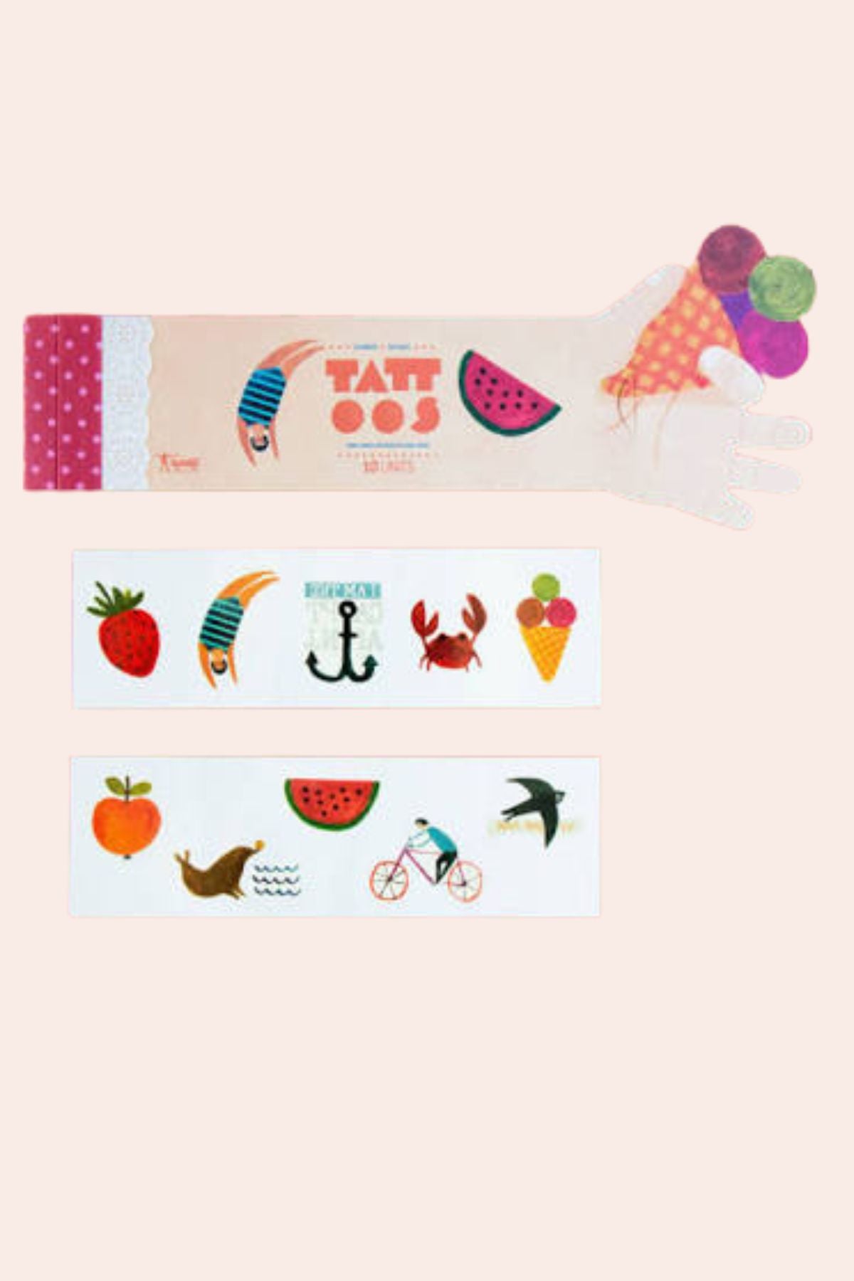 Londji Tattoos - Summer - Strawberries & Cream 