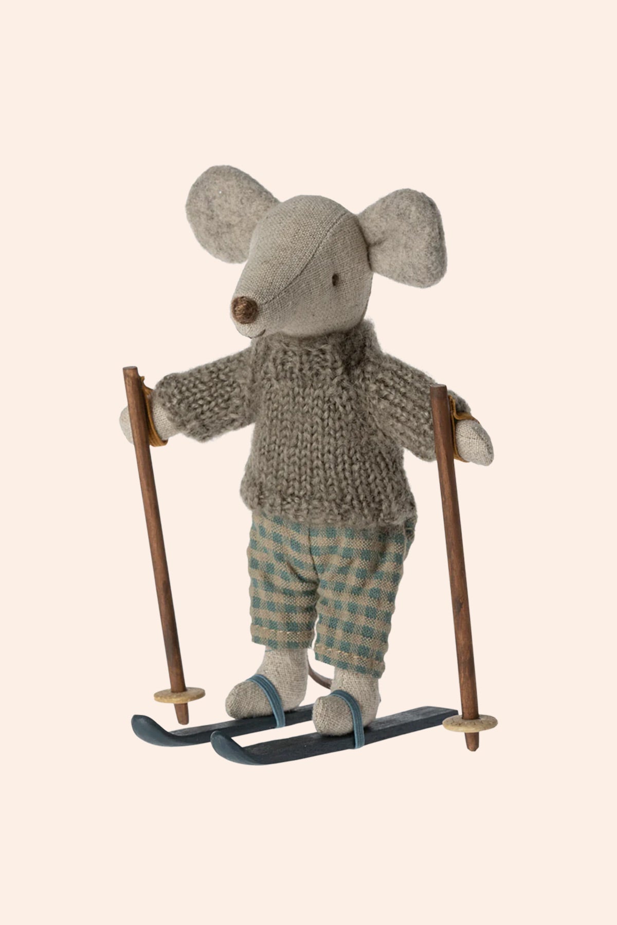Maileg - Winter Mouse With Ski Set - Big Brother