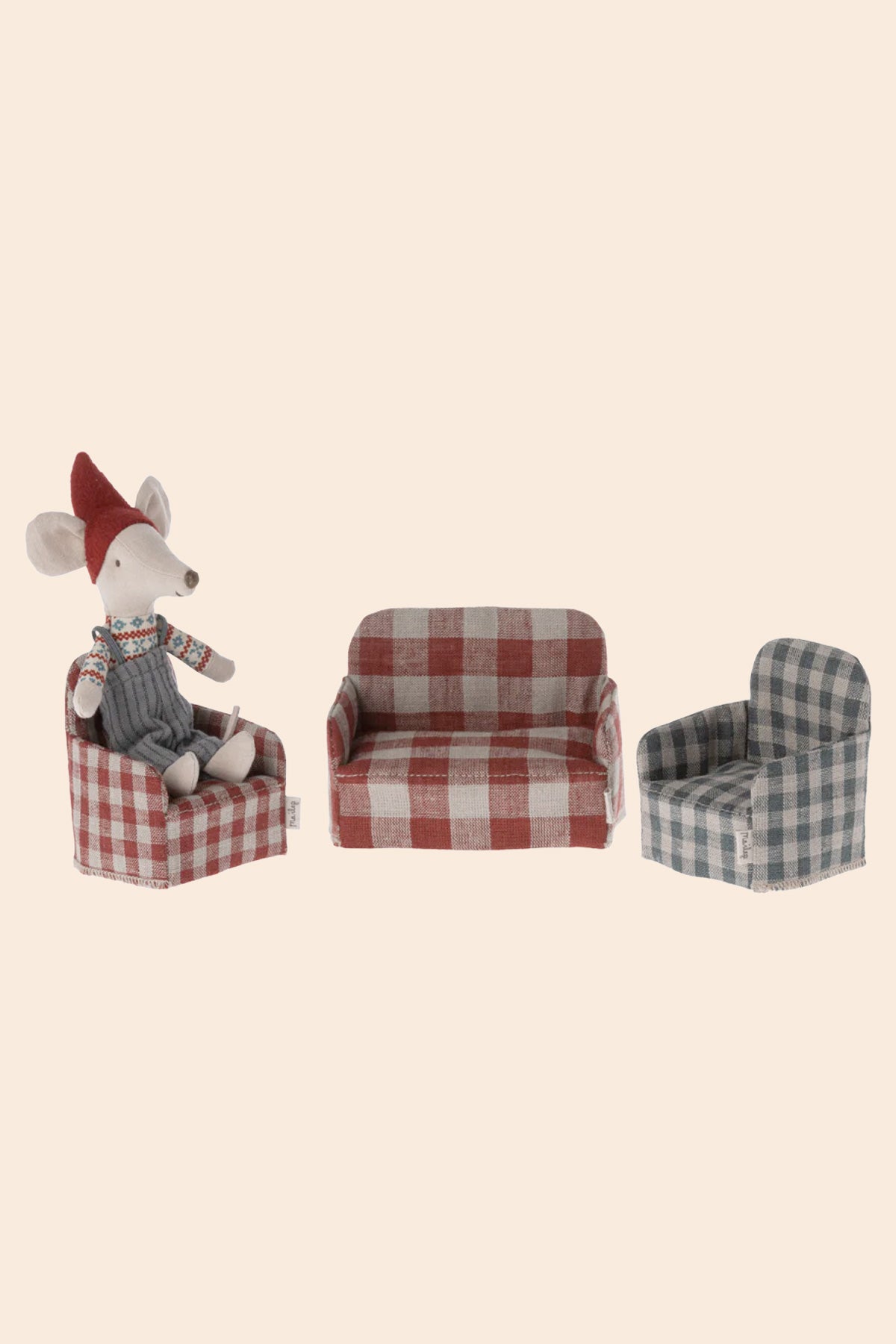 Maileg Chair Mouse - Red