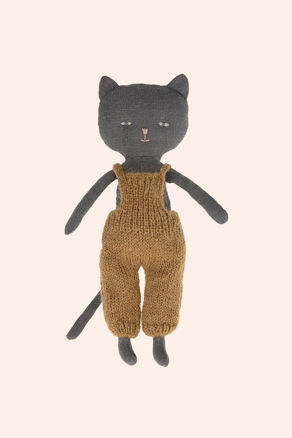 Maileg Chatons, Kitten In Overall  - Black