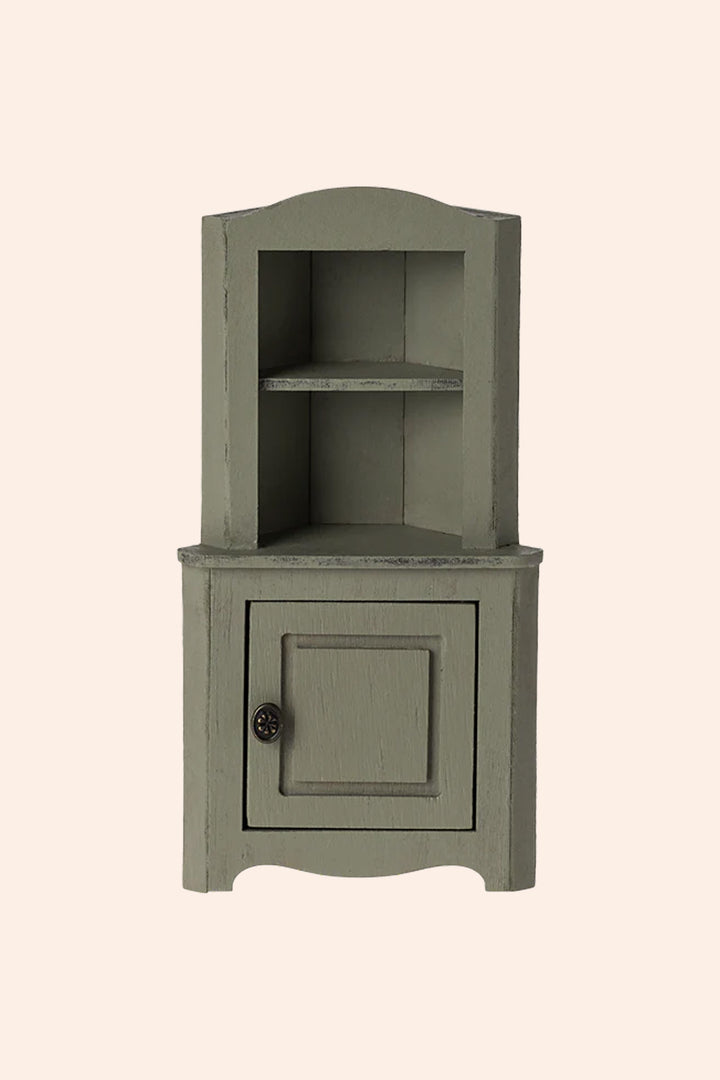 Maileg Corner Cabinet Mouse - Light Green