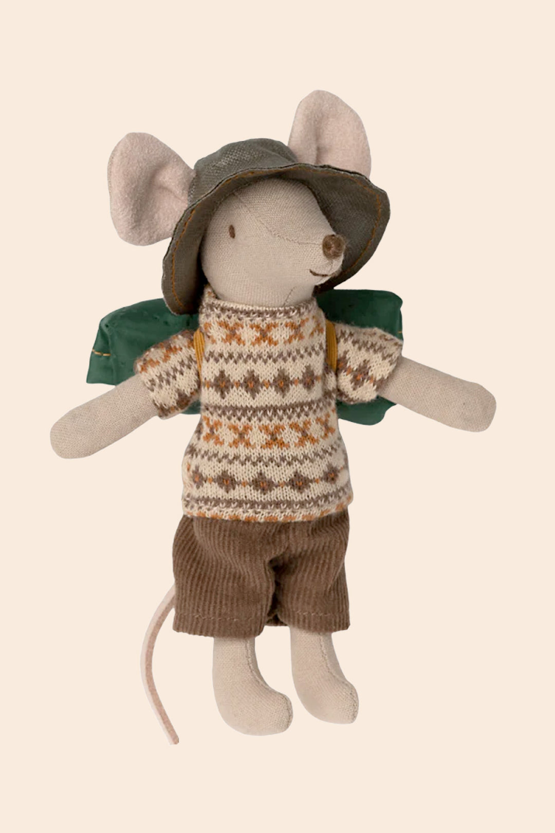 Maileg Hiker Mouse Big Brother with Winter Clothes