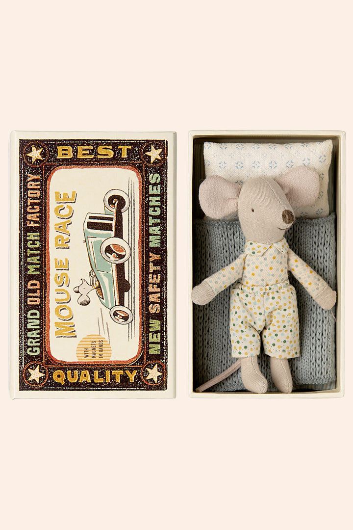 Maileg Little Brother Mouse in Match Box