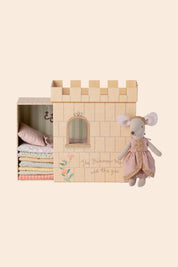 Maileg Princess And The Pea, Big Sister Mouse-Pink Dress