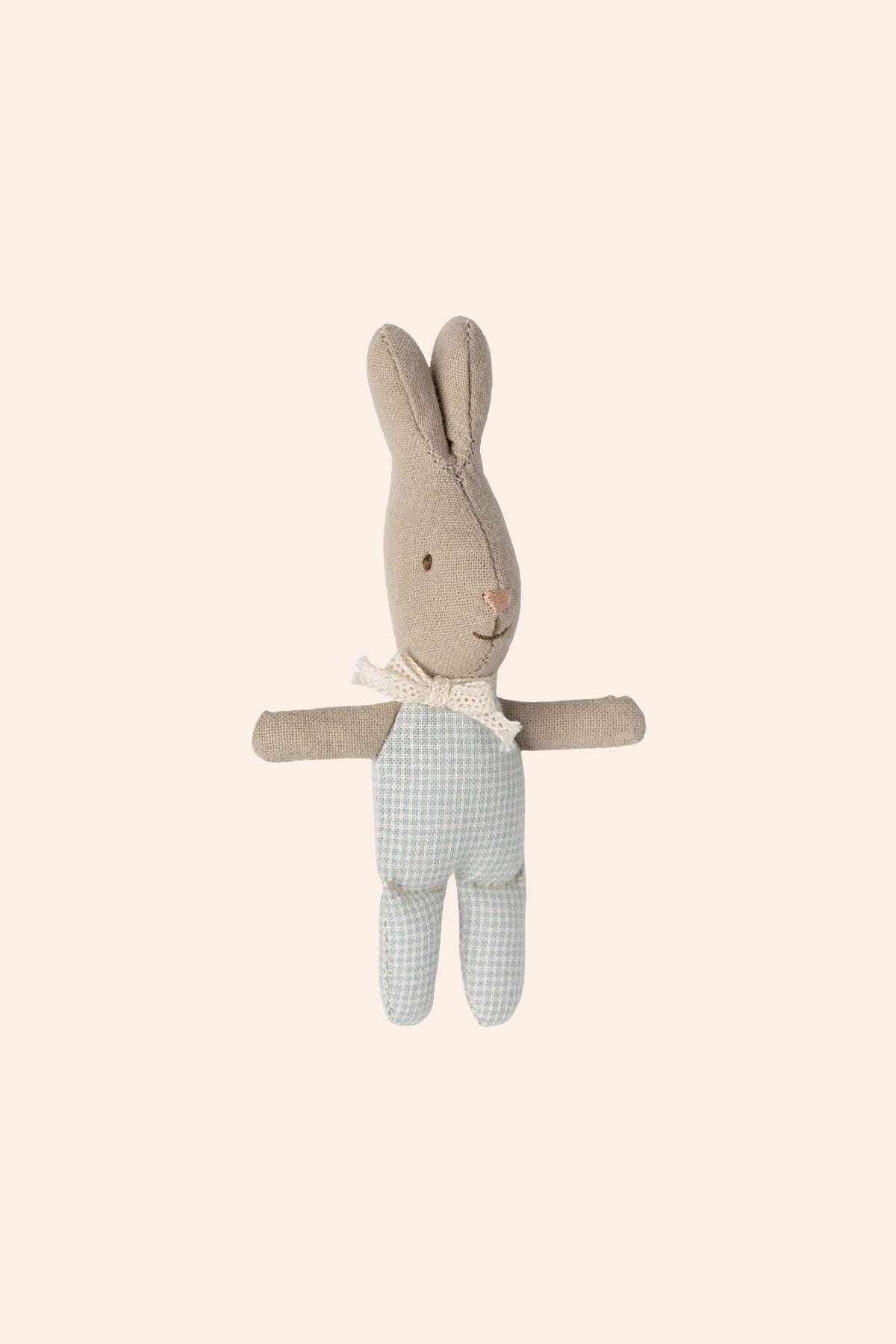 Maileg Rabbit My - Light Blue Check