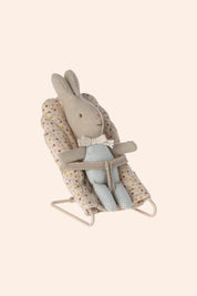 Maileg Rabbit My - Light Blue Check