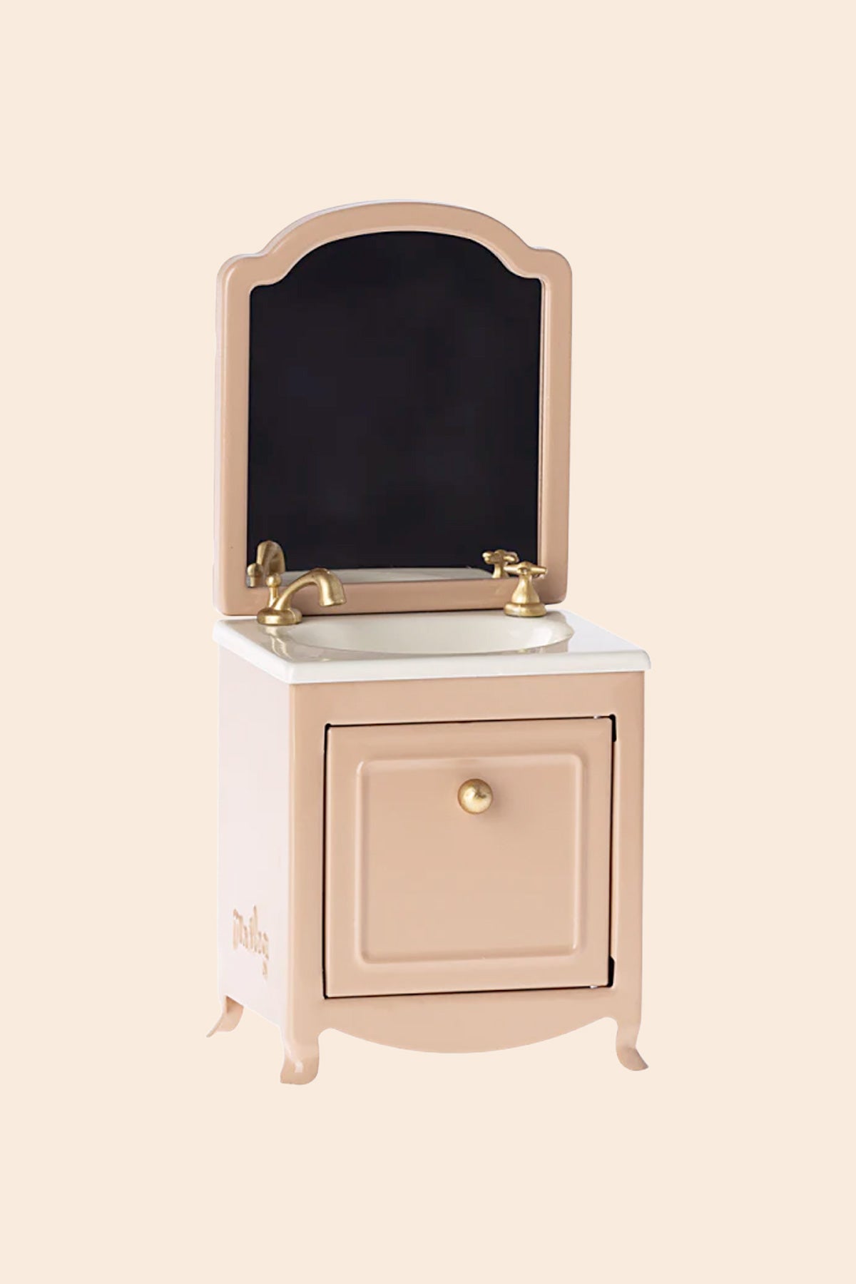 Maileg Sink Dresser Mirror, Mouse - Dark Powder