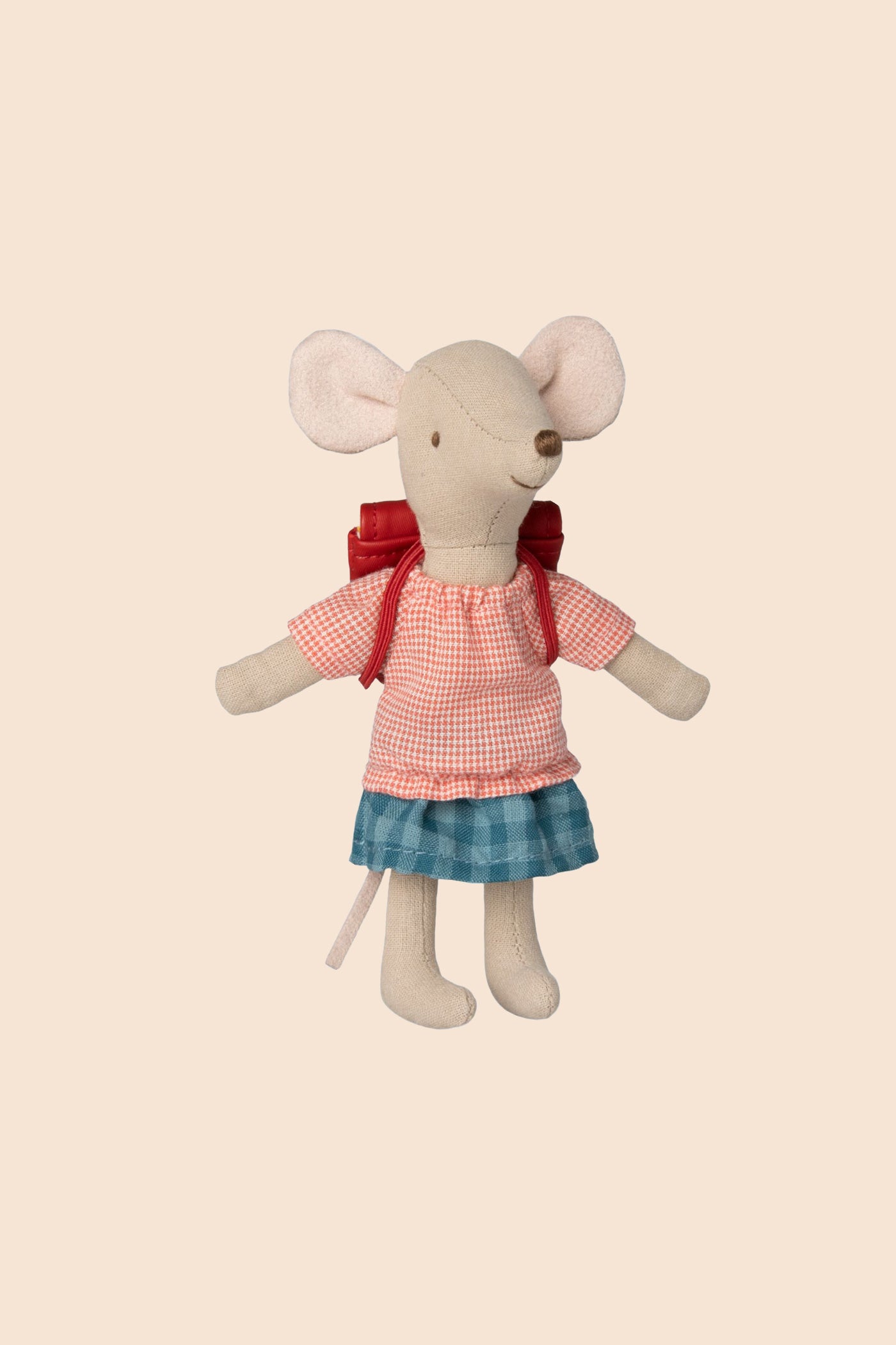 Maileg Tricycle Mouse, Big Sister With Bag - Red