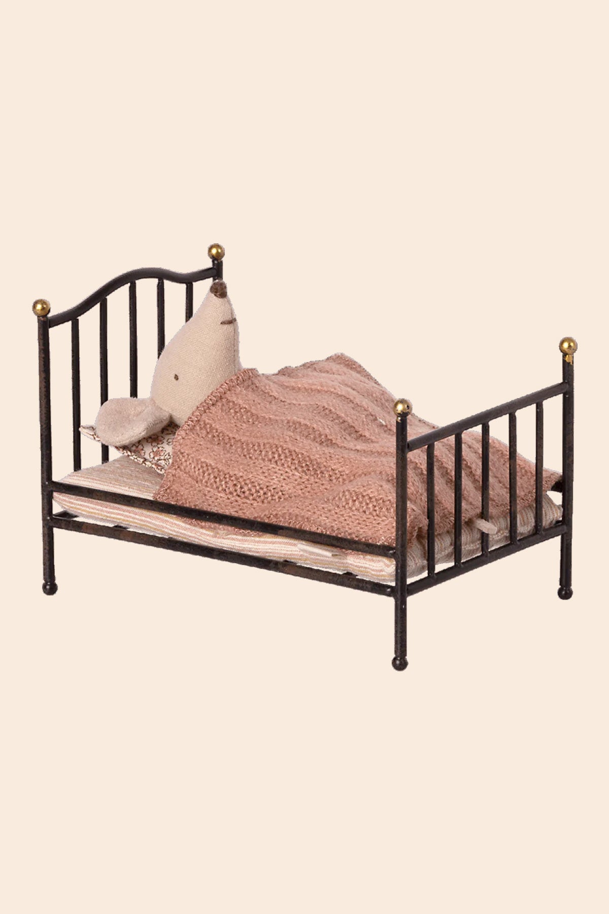 Maileg Vintage Bed Mouse - Anthracite