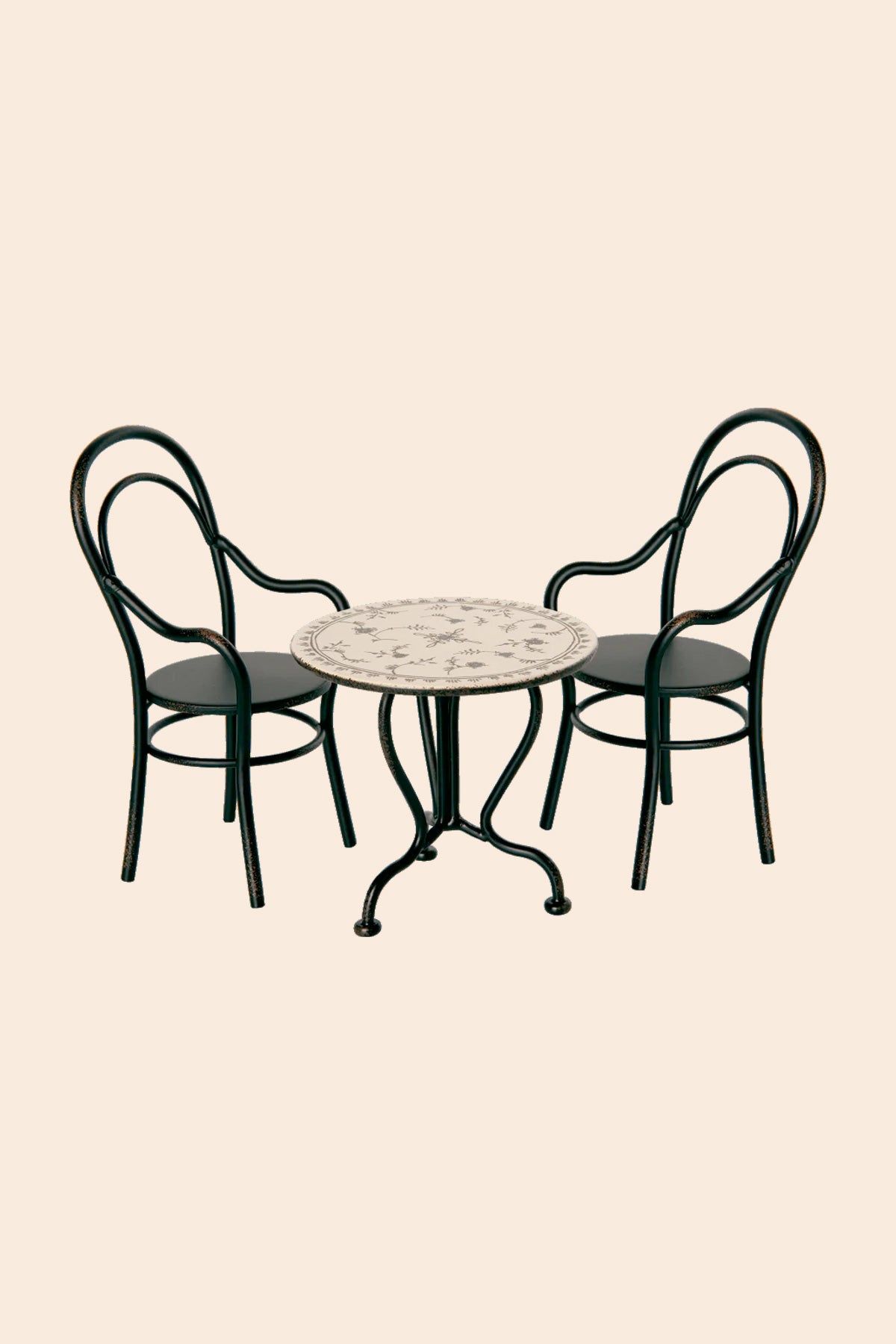 Maileg Vintage Tea Table, Micro Anthracite