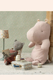 Maileg- Safari Friends - Small Hippo - Soft Rose - Strawberries & Cream