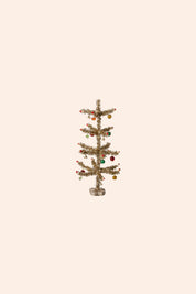 Maileg Christmas Tree, Gold - Red and Green