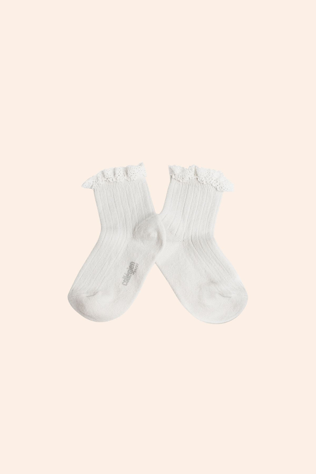 Lili Blanc Neige Ankle Socks with Lace