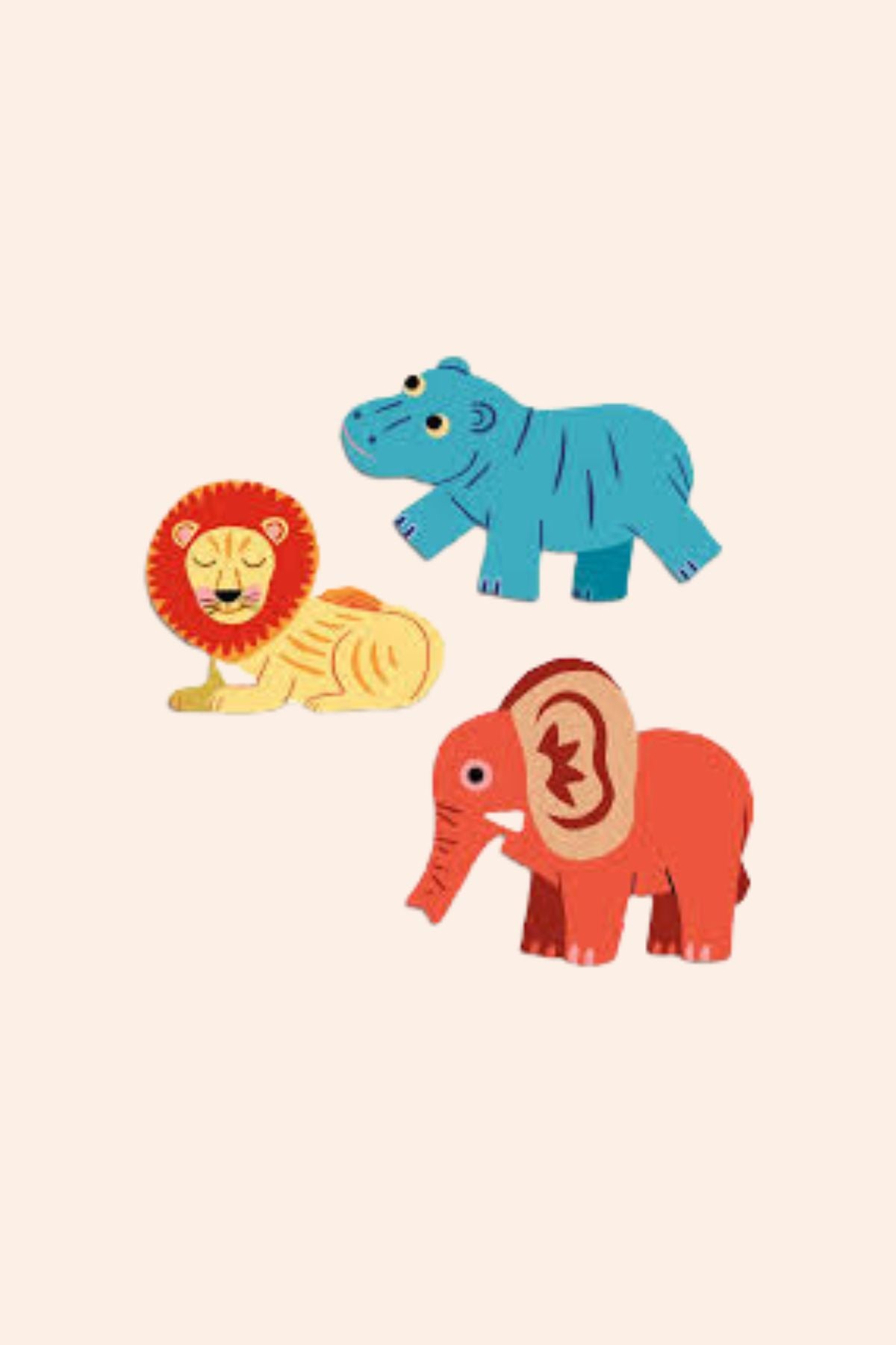 Djeco - Safari Animals - Stickers