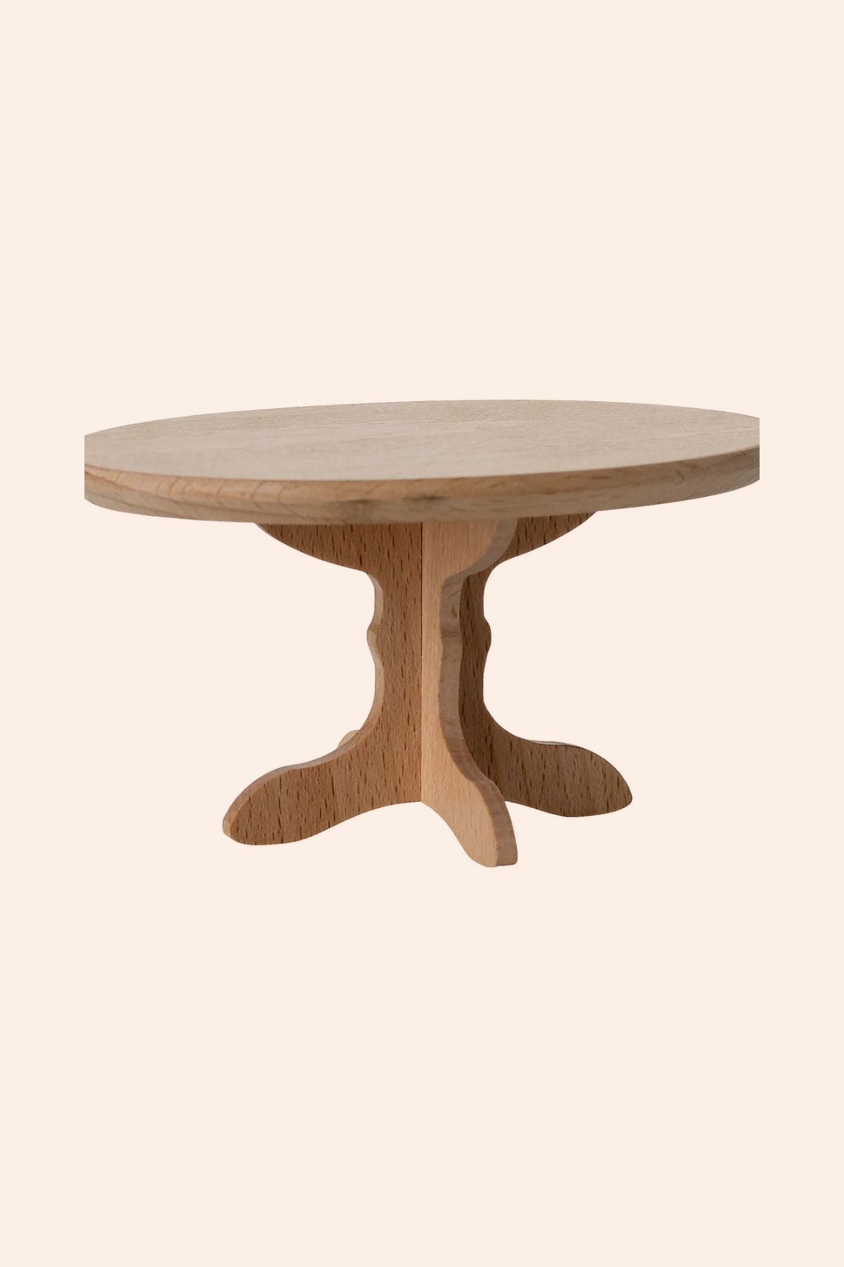 Maileg -Oval Dining Table, Mouse - Nature - Strawberries & Cream 