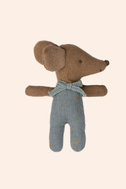 Maileg -Sleepy Wakey Baby Mouse  Matchbox - Blue- Strawberries & Cream