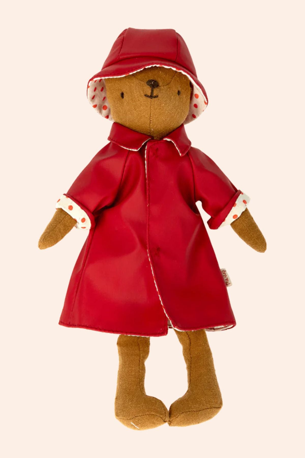 Maileg -The Teddies - Teddy Mum - Raincoat with Hat - Strawberries & Cream