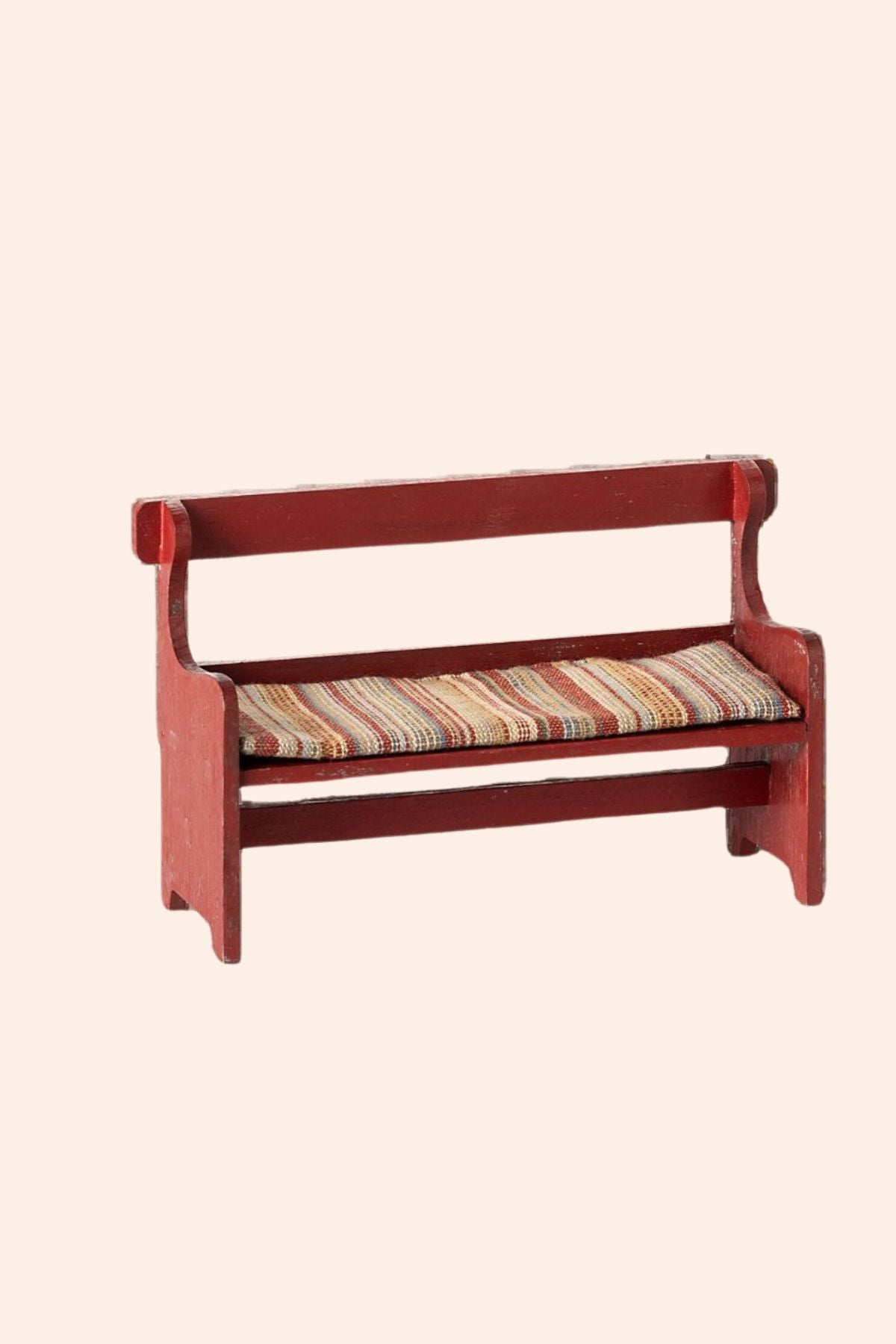 Maileg - Bench, Mouse - Red - Strawberries & Cream