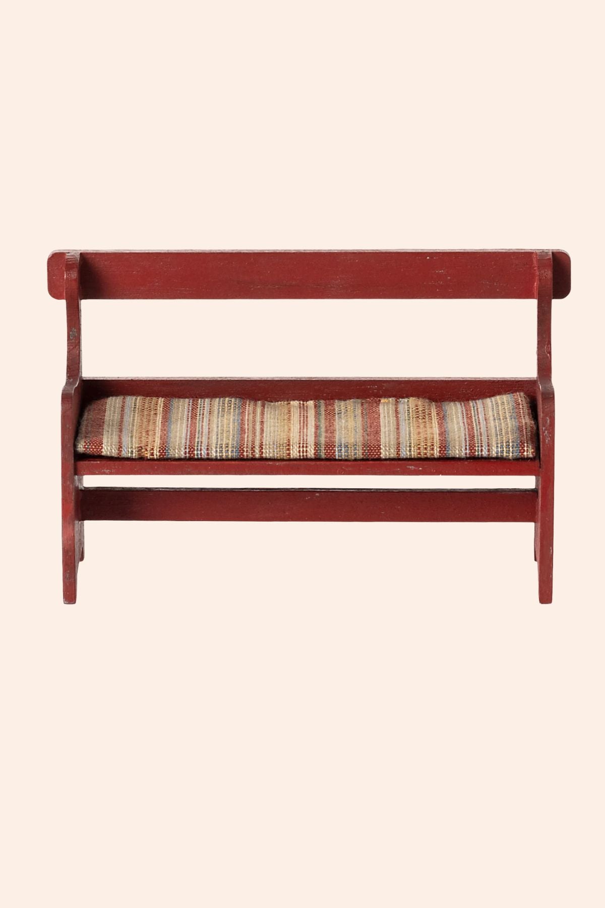 Maileg - Bench, Mouse - Red - Strawberries & Cream