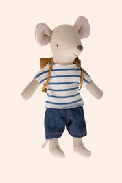 Maileg - Big Brother - Clothes and Bag - Strawberries & Cream