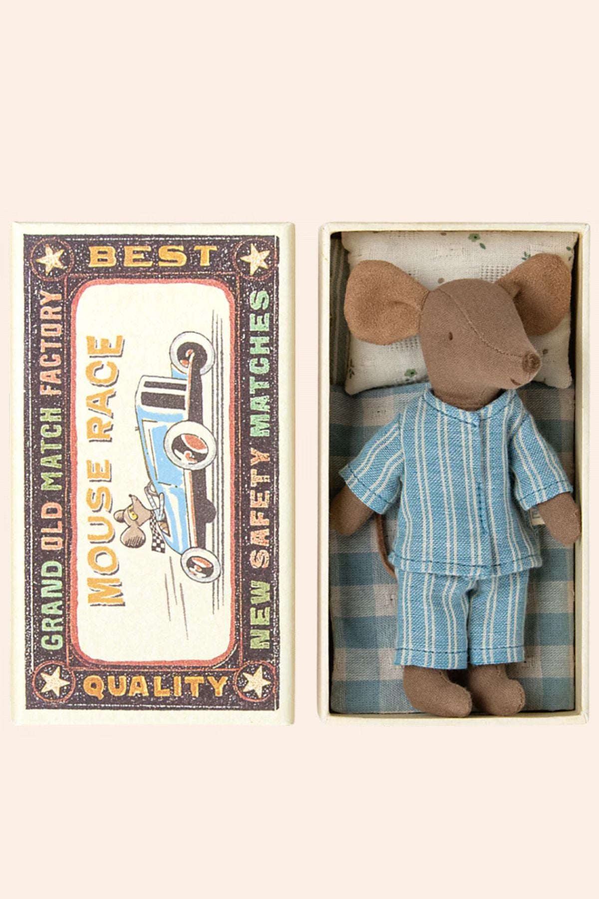 Maileg - Big Brother Mouse in Matchbox - Strawberries & Cream