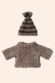 Maileg - Big Brother/Sister Mouse - Knitted Sweater and Hat - Strawberries & Cream