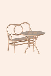 Maileg -  Café  Set, Mouse - Big - Pale Pink - Strawberries & Cream