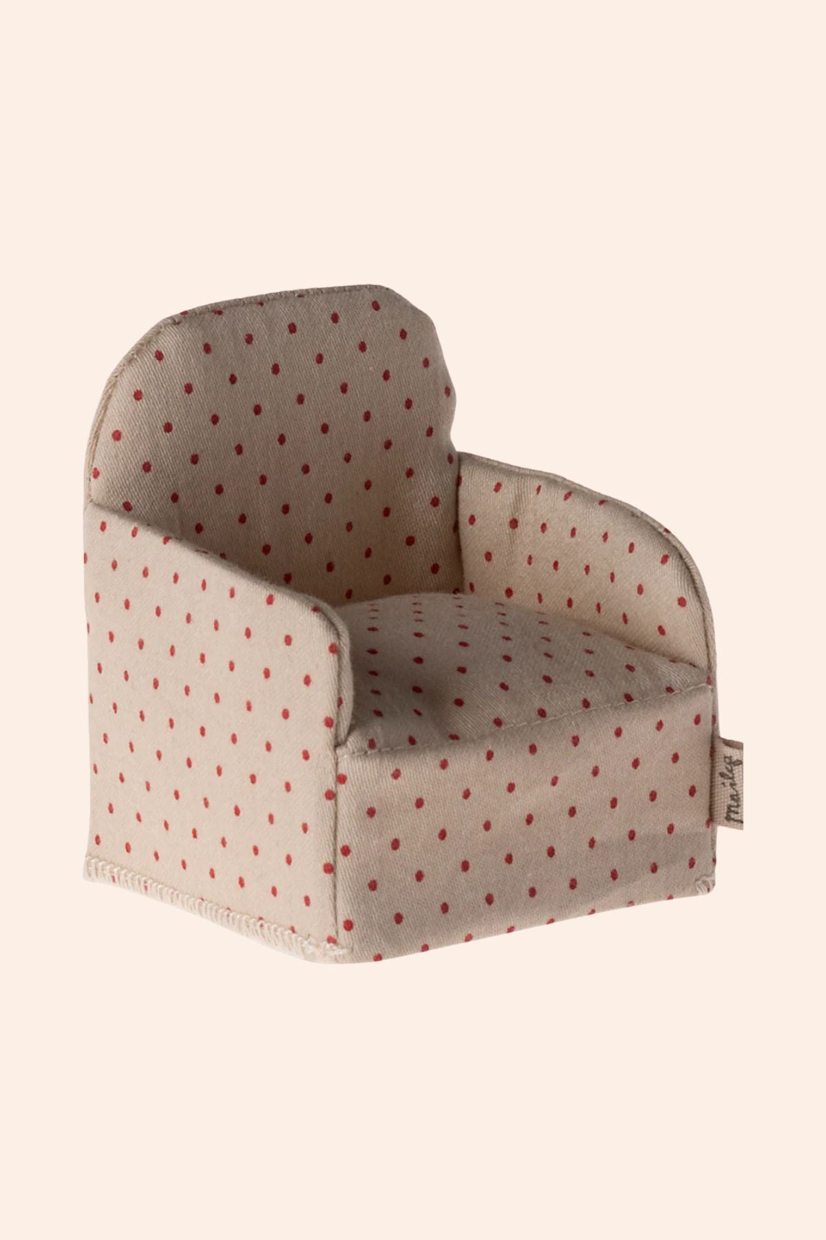 Maileg - Chair, Mouse - Dot - Strawberries & Cream