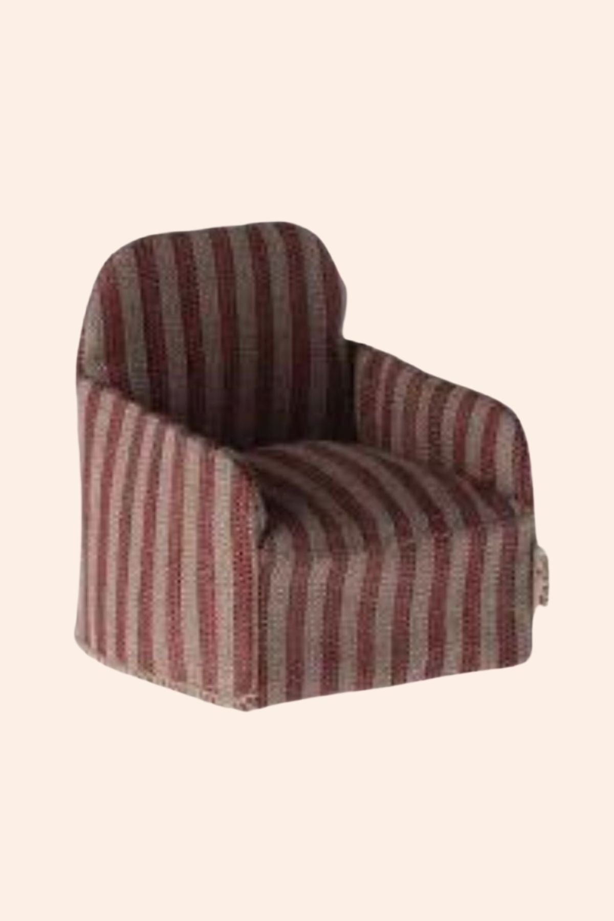 Maileg - Chair, Mouse - Stripe - Strawberries & Cream