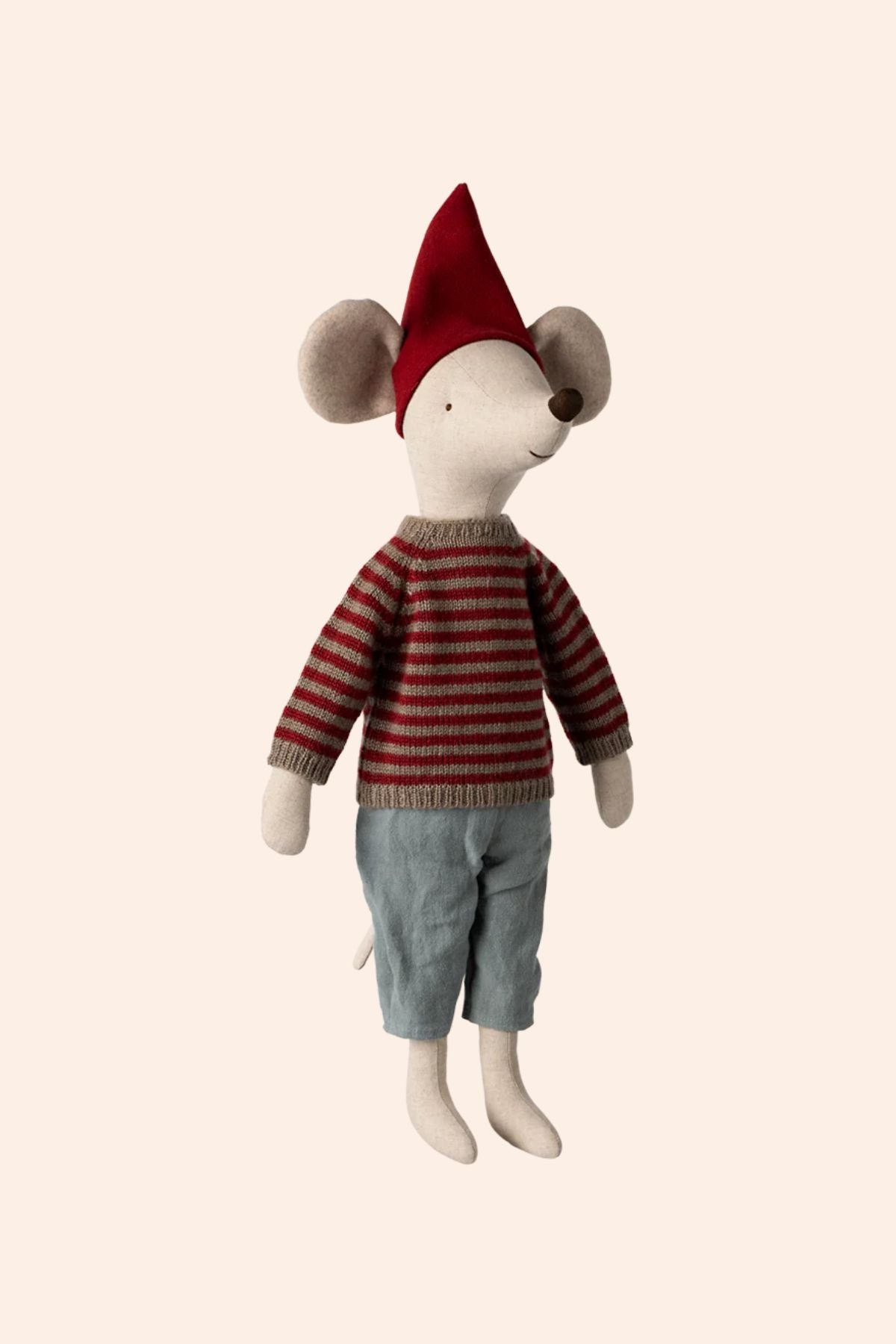 Maileg - Christmas Mouse, Maxi - Strawberries & Cream
