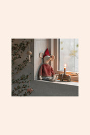 Maileg - Christmas Mouse, Maxi - Strawberries & Cream