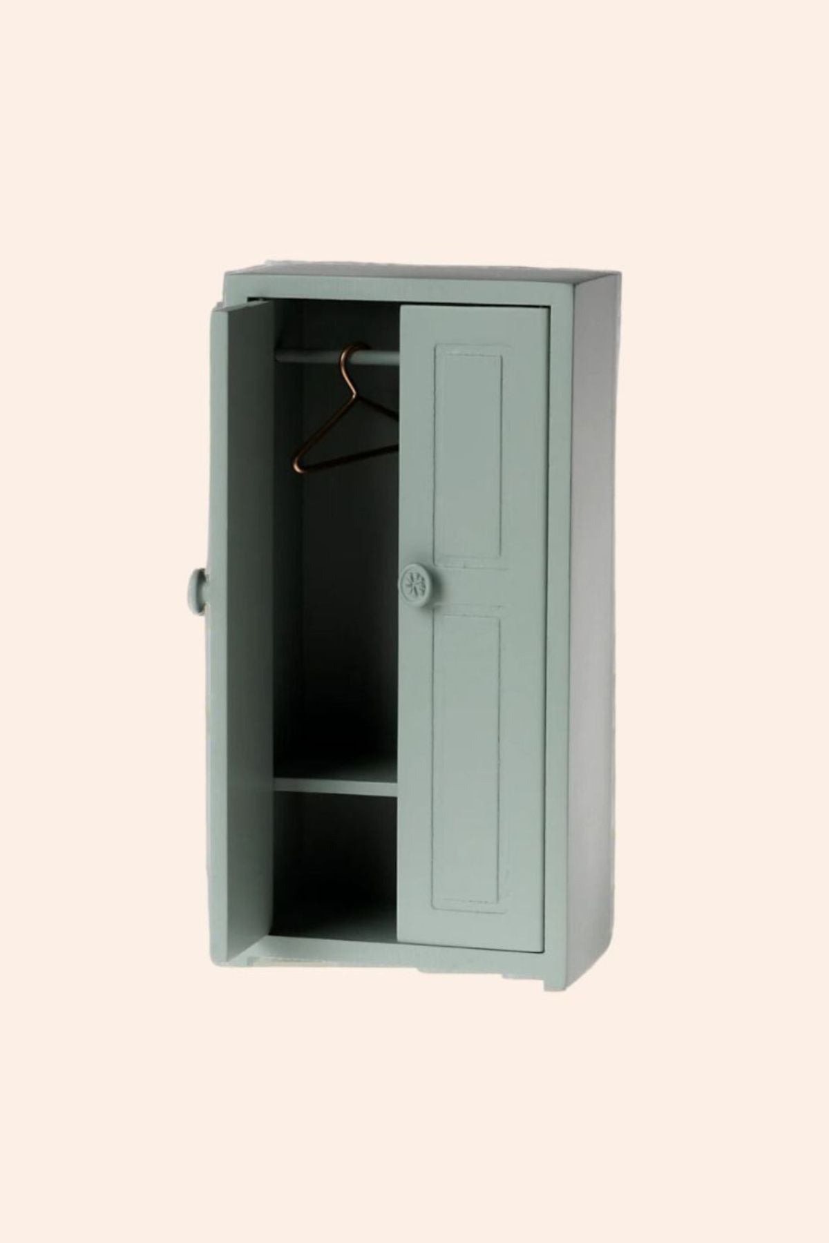 Maileg -  Closet, Mouse - Soft Blue - Strawberries & Cream