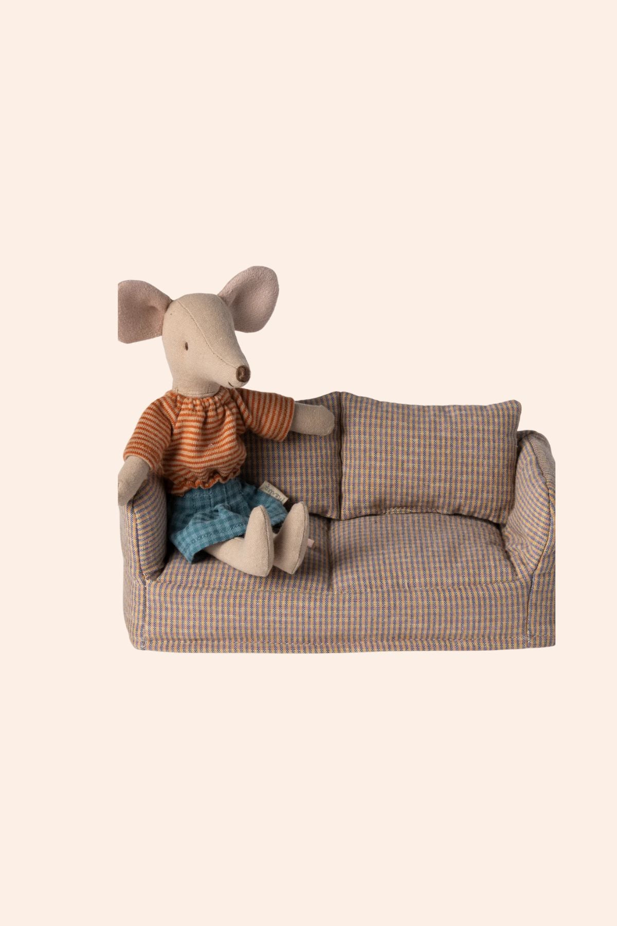 Maileg - Couch, Mouse - Strawberries and Cream - Luxury