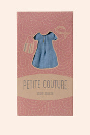 Maileg - Denim Dress and Bag - Mum Mouse - Strawberries & Cream