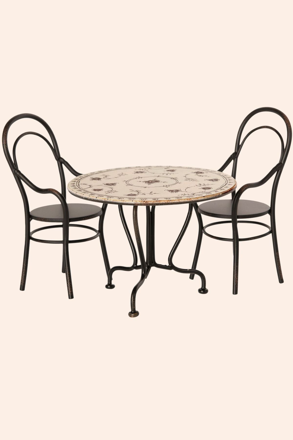 Maileg - Dining Table Set with 2 chairs - Strawberries & Cream